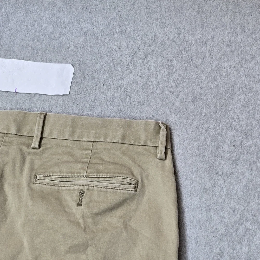 Banana Republic Men Pants 35X32 Khaki Chino Twill Kentfield Pant Button 30